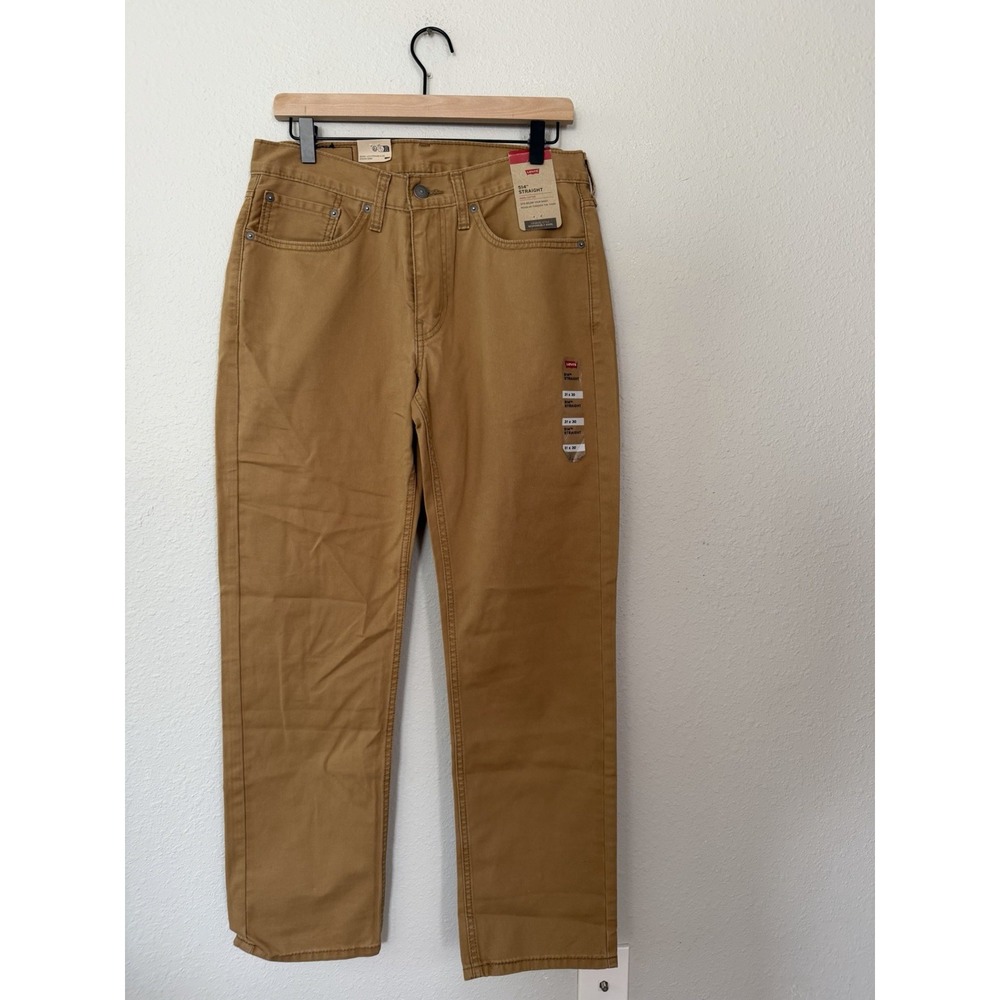 NWT Levi's Men's 31x30 514 Straight Fit Pants Tan Khaki 100% Cotton 90s Y2K